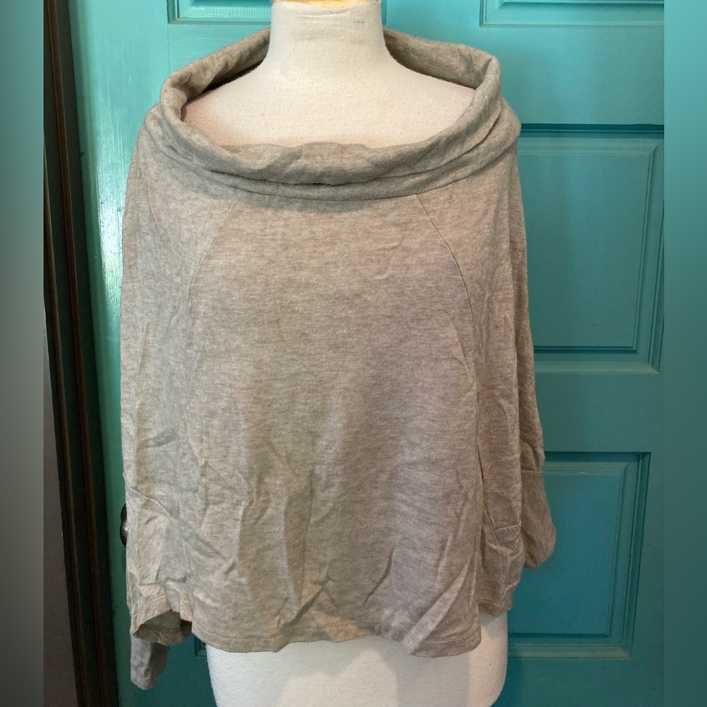 Anagram slouch neck long sleeve sweater